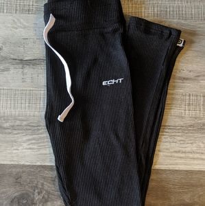 Echt Women's Black Knit Joggers Medium